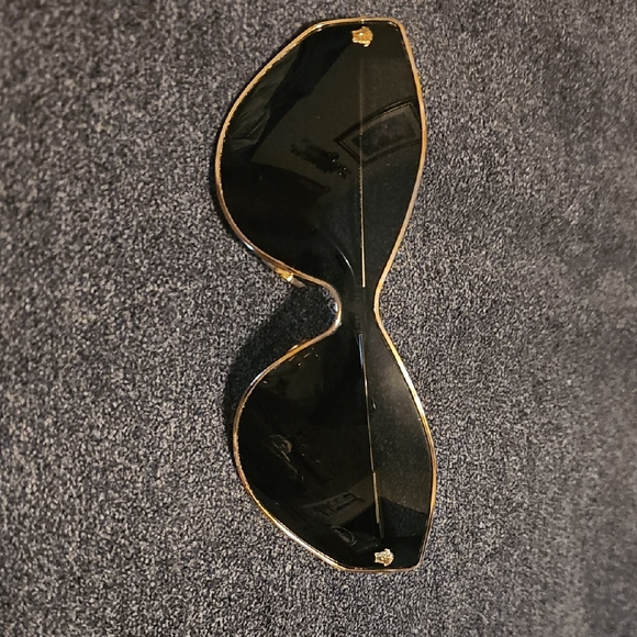 Authentic Versace Gold-Trimmed Black Sunglasses - Picture 3 of 7
